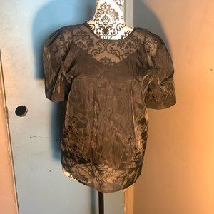 Womens sheer blouse